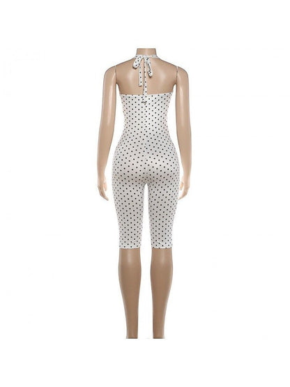 Sweet Escape Polka Dot Capri Romper - Taydiane