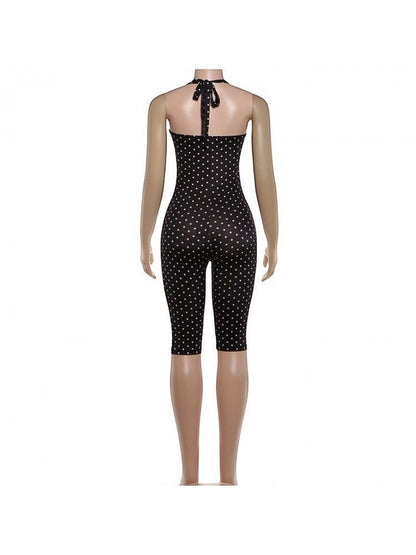Sweet Escape Polka Dot Capri Romper - Taydiane