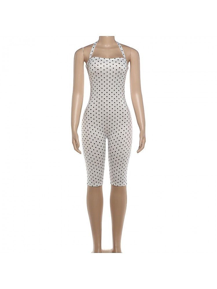 Sweet Escape Polka Dot Capri Romper - Taydiane