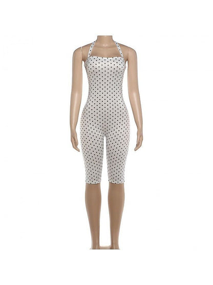 Sweet Escape Polka Dot Capri Romper - Taydiane