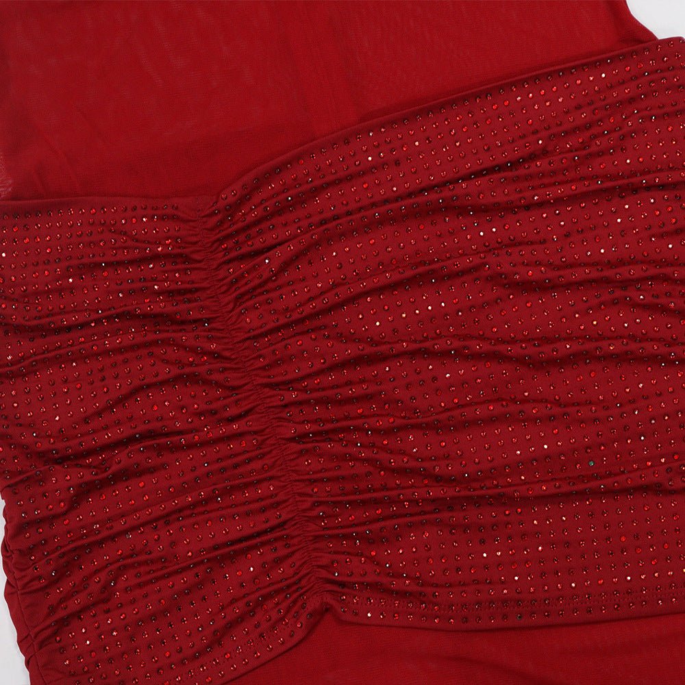 Sweetheart Mesh Tube Maxi Dress - Taydiane