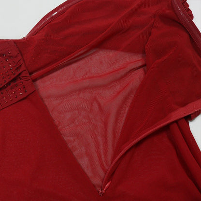 Sweetheart Mesh Tube Maxi Dress - Taydiane