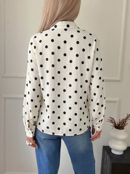 The Dot Élégance Blouse - Taydiane