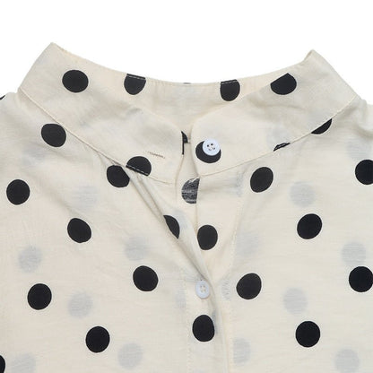 The Dot Élégance Blouse - Taydiane