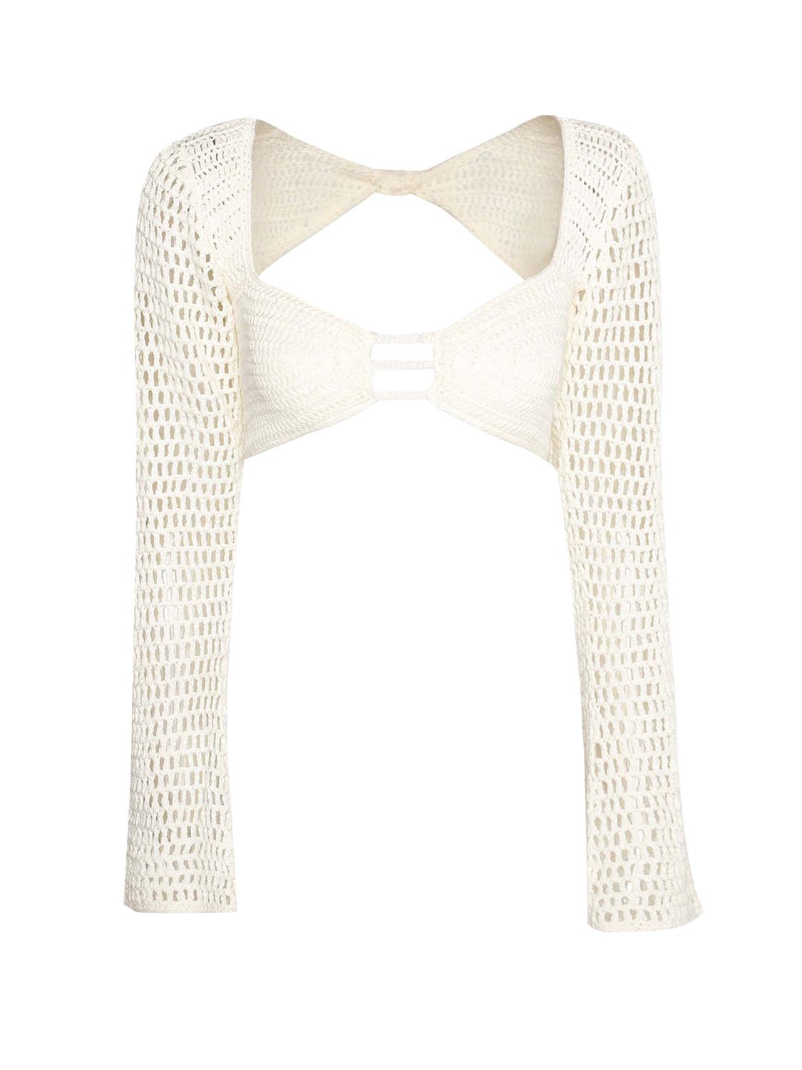 Tied Long Sleeve Top and Skirt Cover Up Set - TayDiane