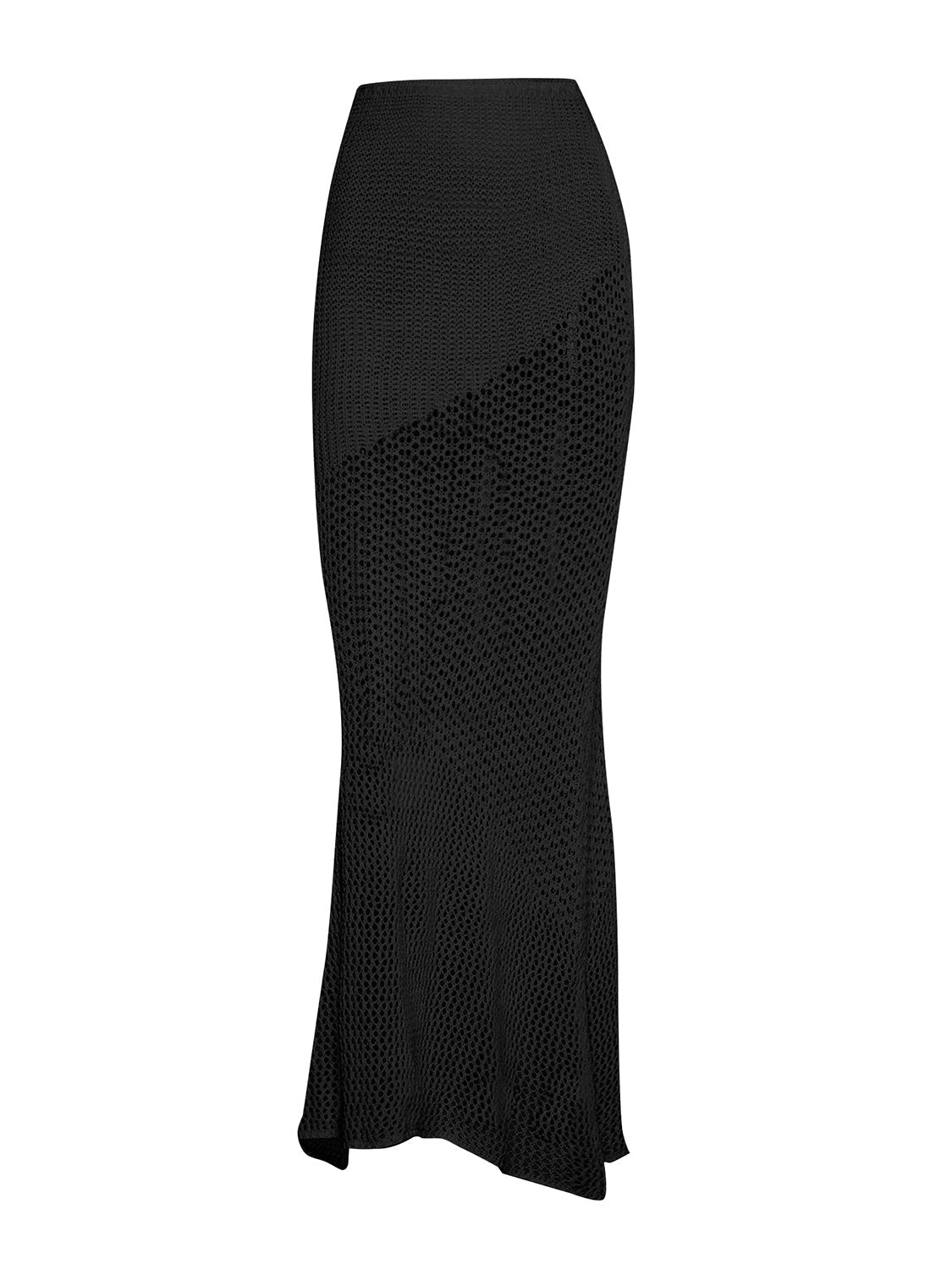 Tied Long Sleeve Top and Skirt Cover Up Set - TayDiane