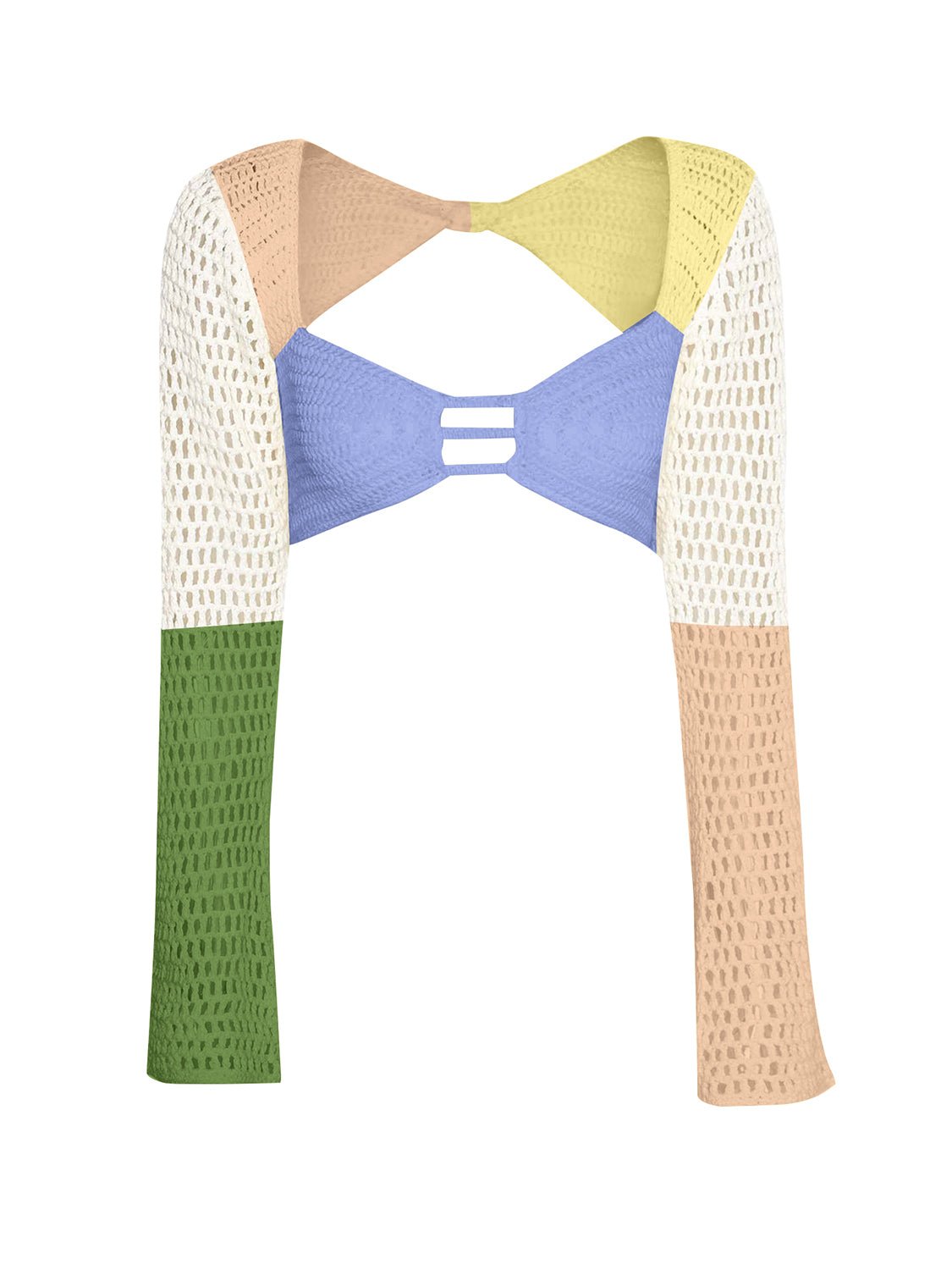 Tied Long Sleeve Top and Skirt Cover Up Set - TayDiane