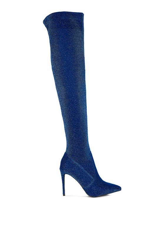 Tigerlily High Heel Knitted Long Boots - TayDiane