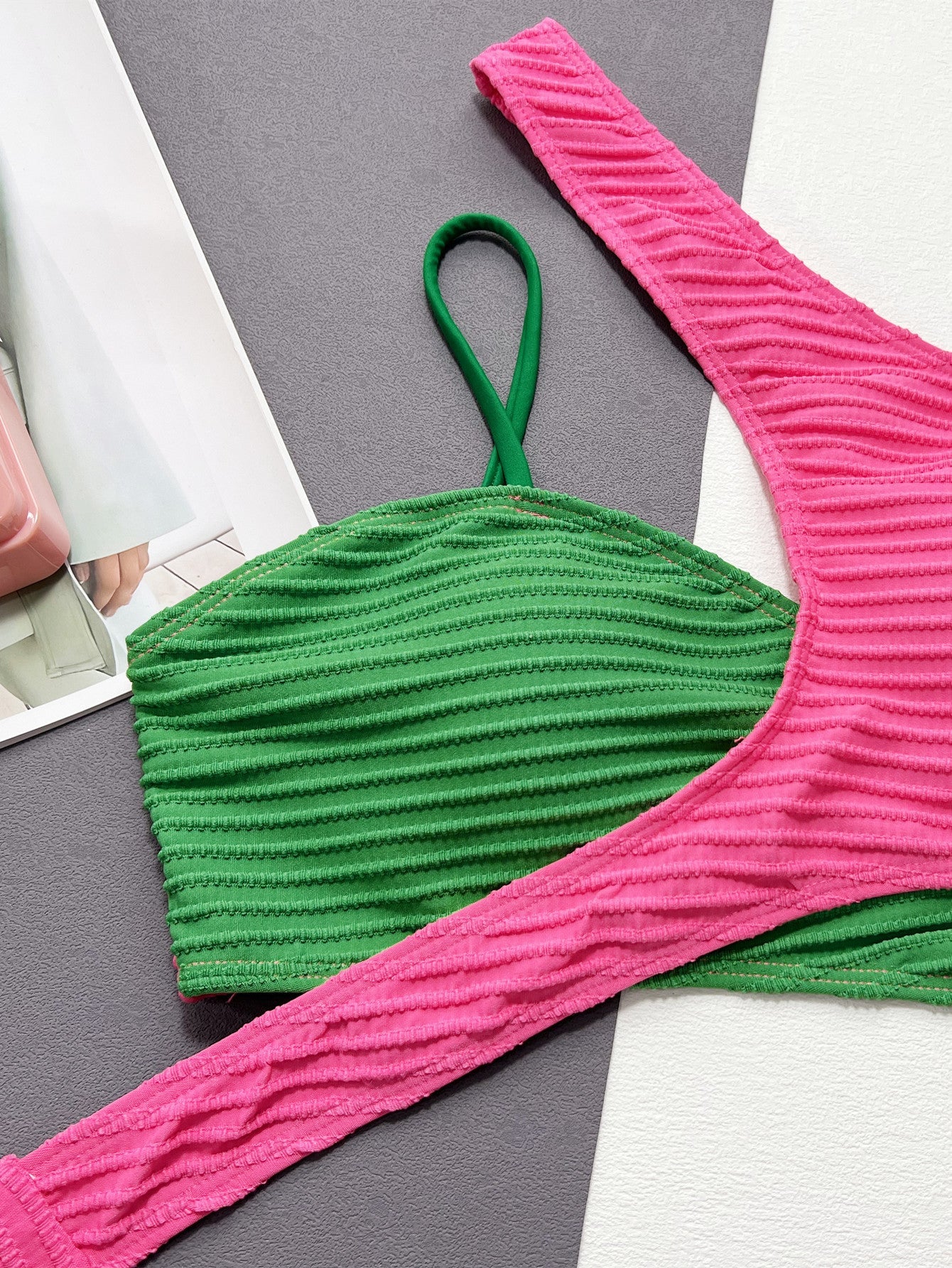 Tropical Twist Color-Block Bikini - Taydiane