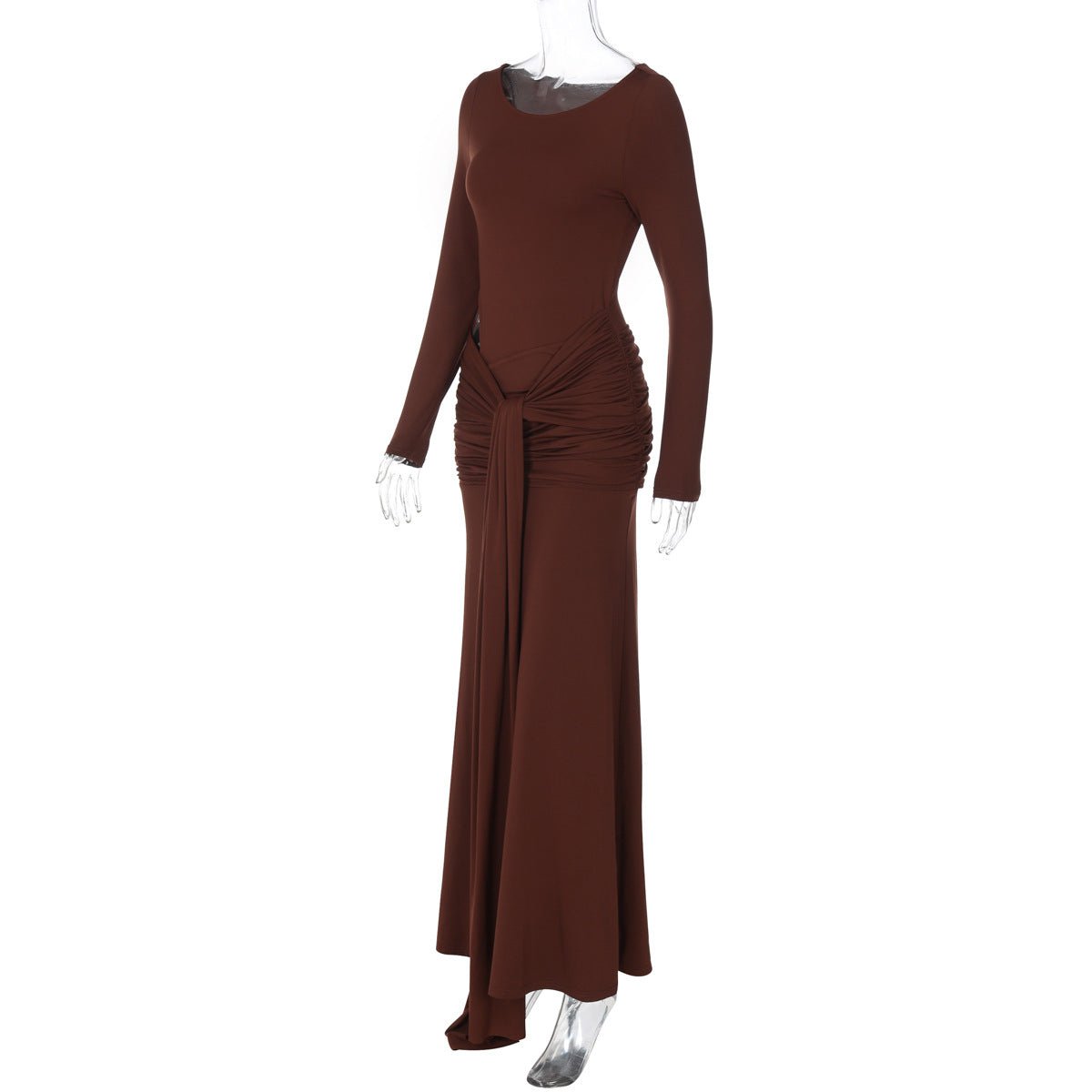 Twist - Front Cutout Maxi Dress - Taydiane