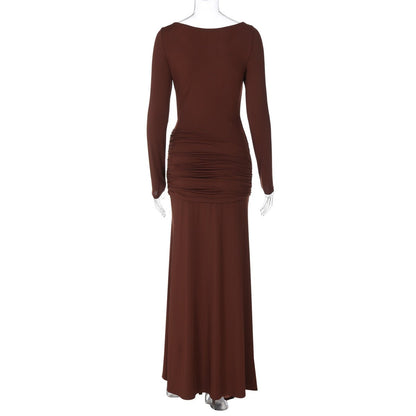 Twist - Front Cutout Maxi Dress - Taydiane