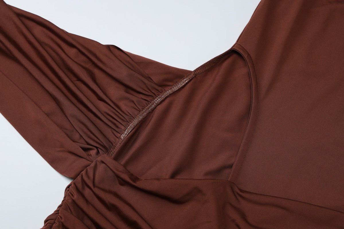 Twist - Front Cutout Maxi Dress - Taydiane