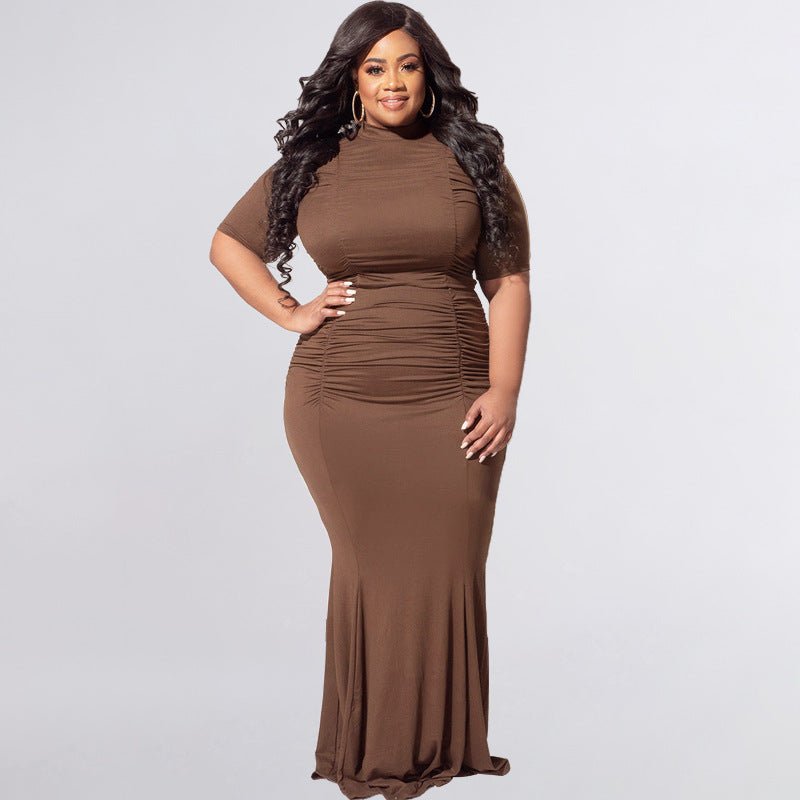 Two - Piece Ruched Maxi Skirt Set - TayDiane