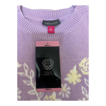 Vince Camuto Lavender Floral Bunny Sweater – Small - Taydiane