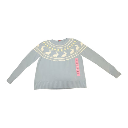 Vince Camuto Light Blue Bunny Knit Sweater – Small - Taydiane
