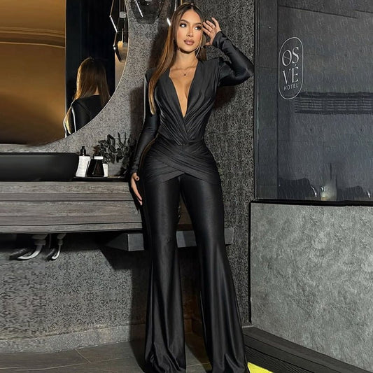 Vixen Plunge Jumpsuit - TayDiane