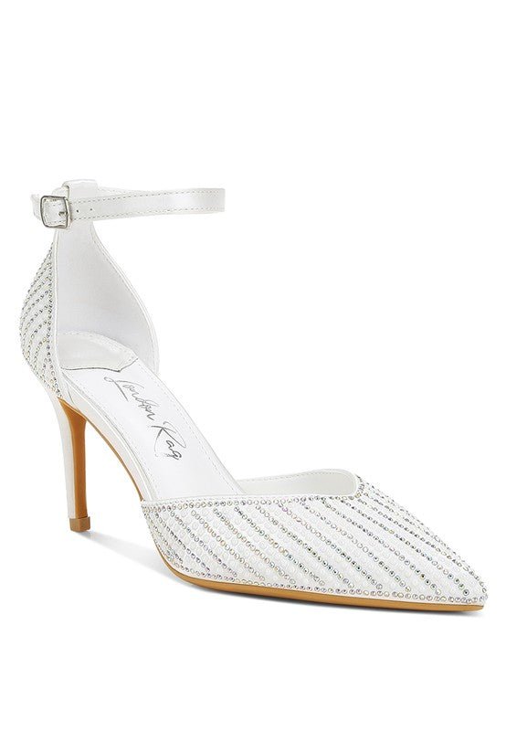 Wanda Pearls & Sequins Embellished Sandals - TayDiane