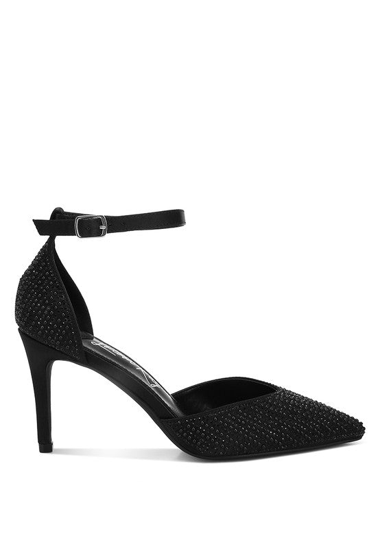 Wanda Pearls & Sequins Embellished Sandals - TayDiane