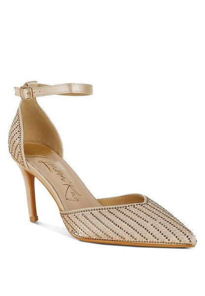 Wanda Pearls & Sequins Embellished Sandals - TayDiane