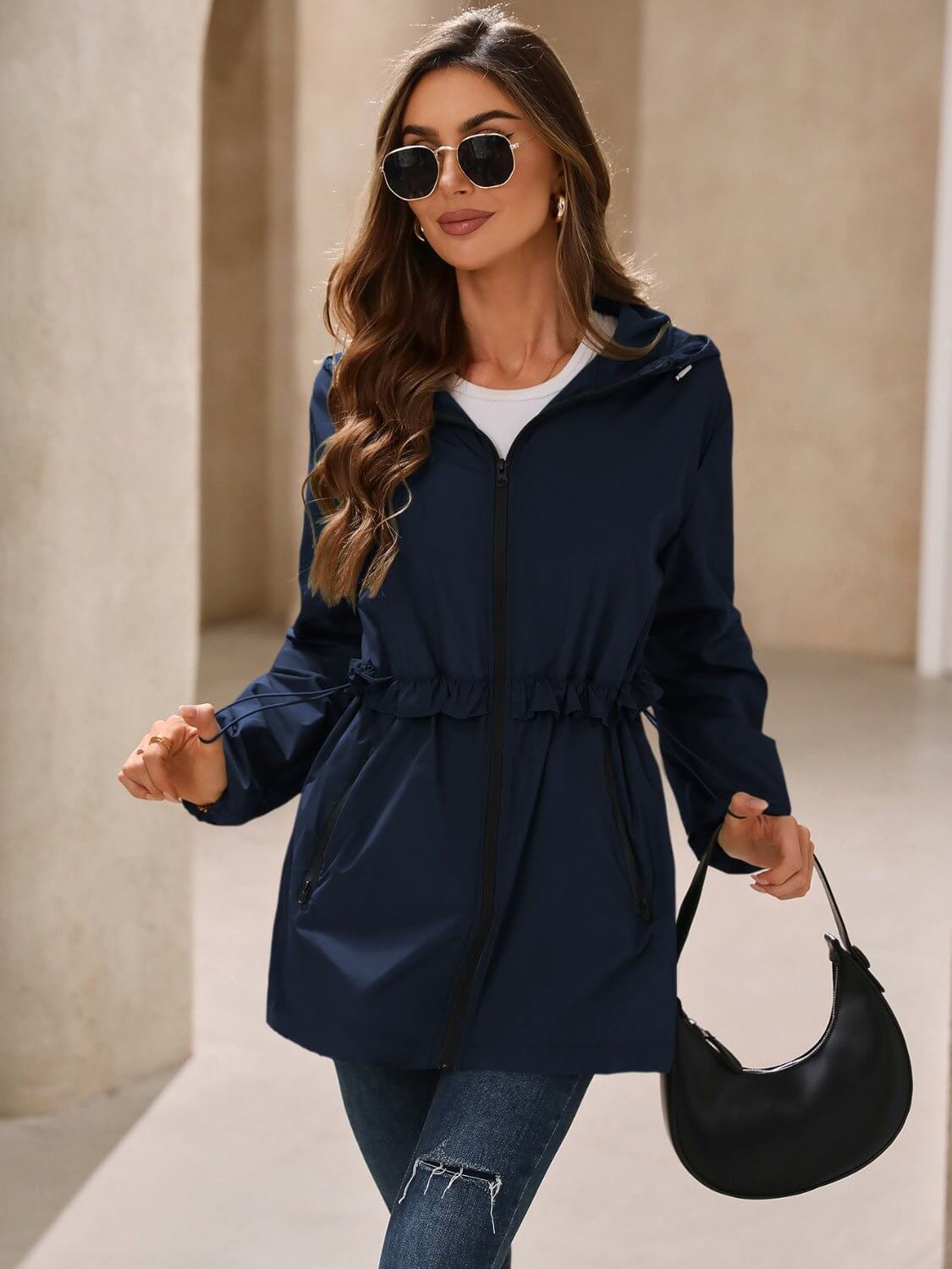 Waterproof Hooded Windbreaker - TayDiane