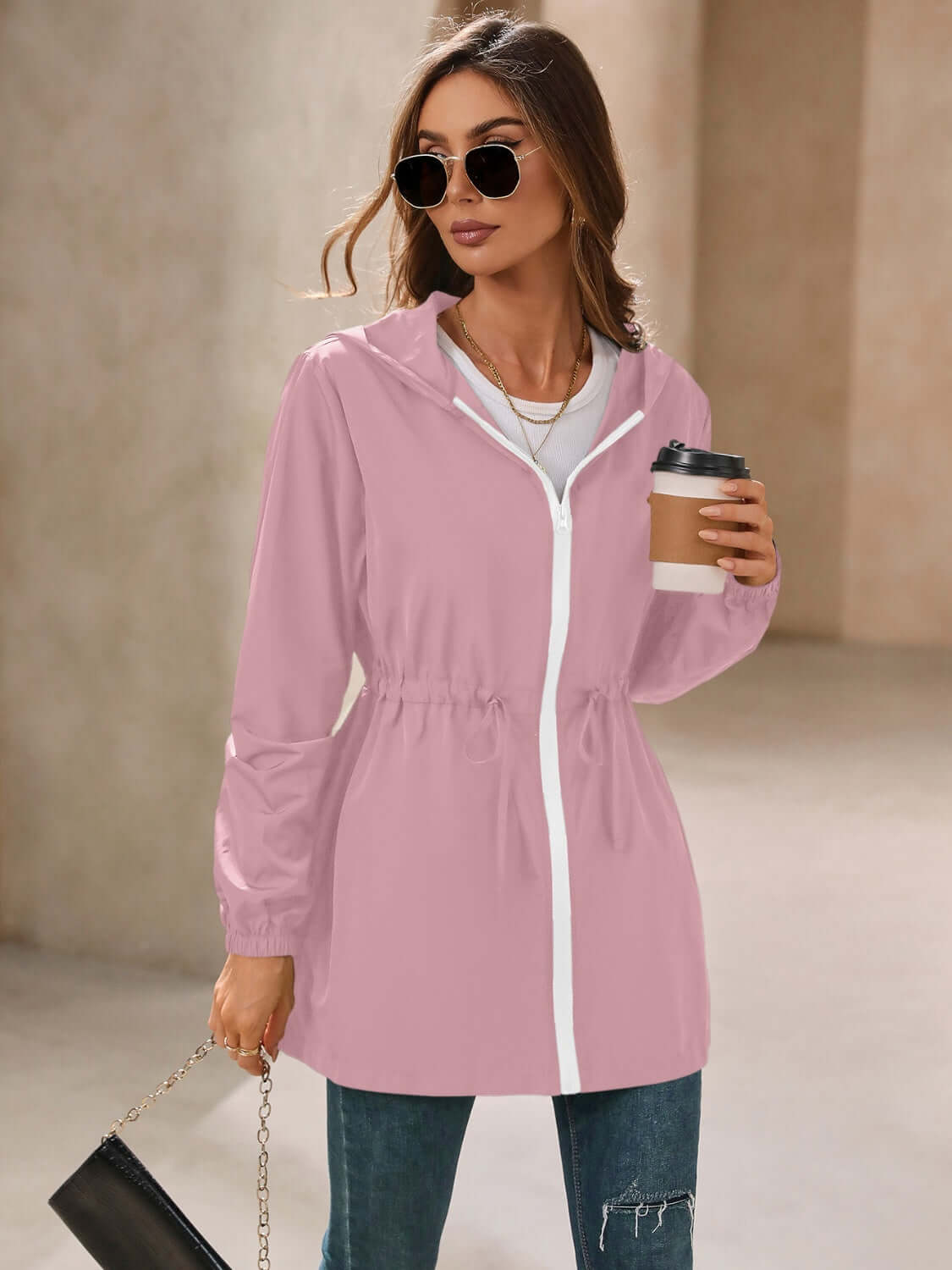 Waterproof Hooded Windbreaker - TayDiane