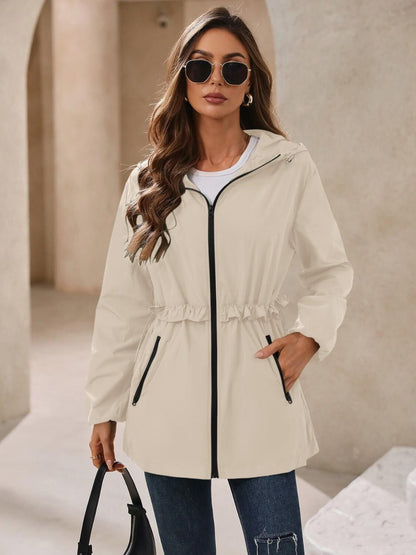 Waterproof Hooded Windbreaker - TayDiane