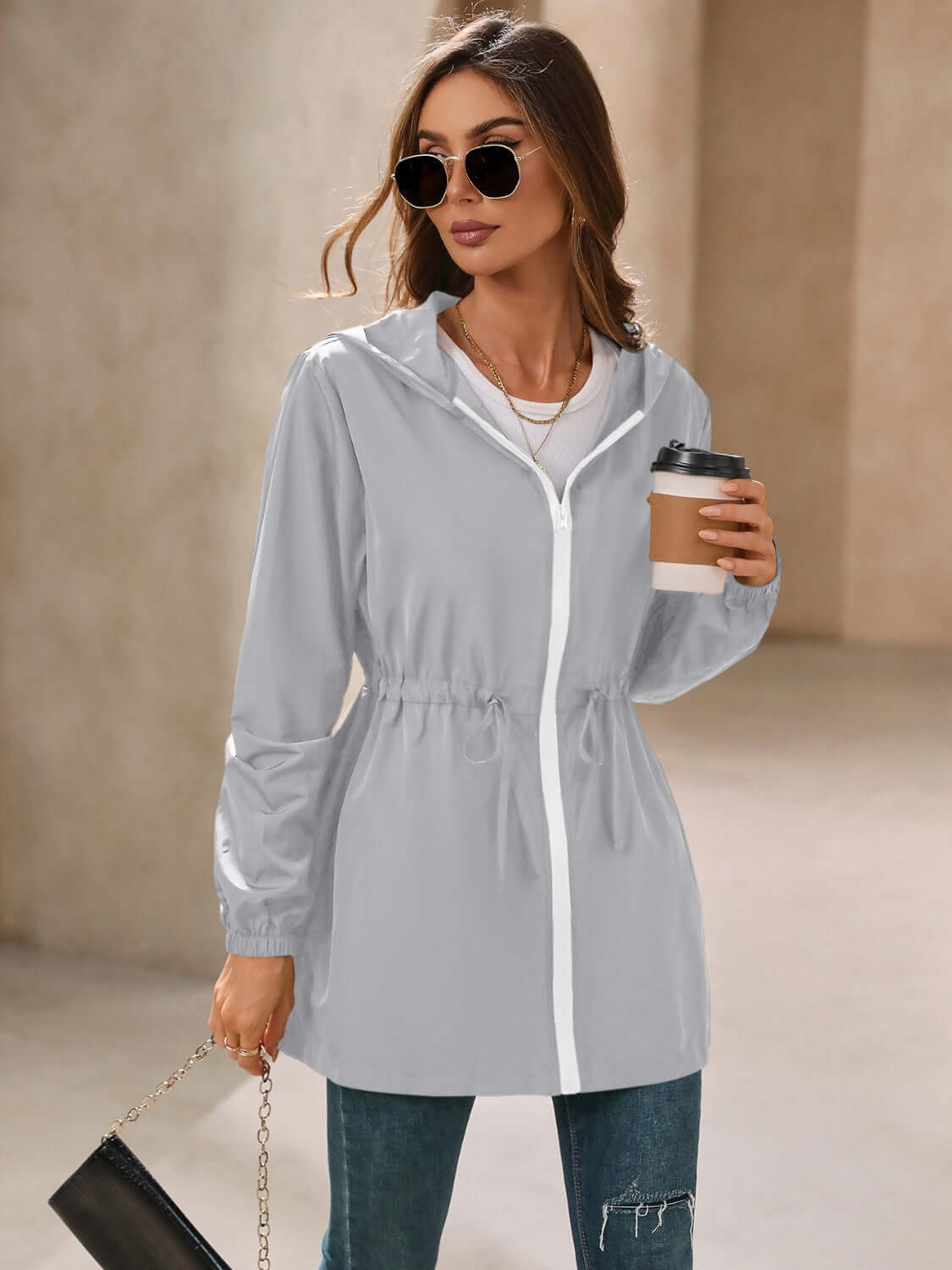 Waterproof Hooded Windbreaker - TayDiane