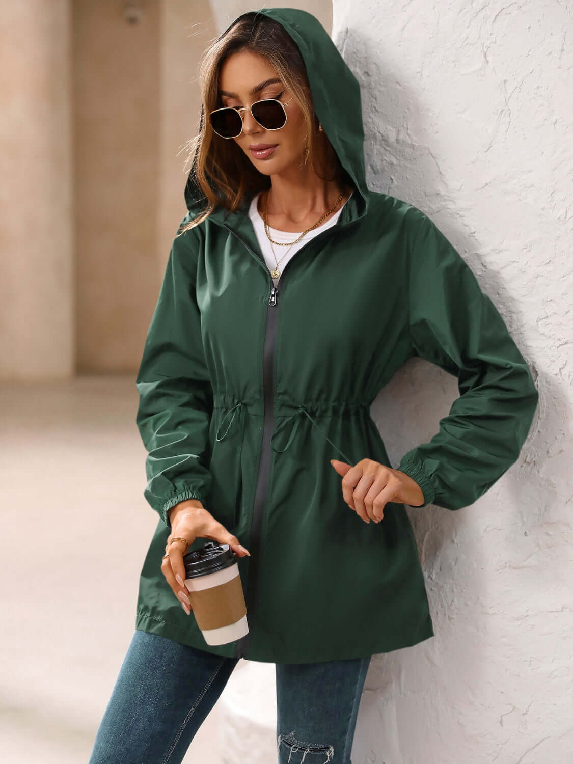 Waterproof Hooded Windbreaker - TayDiane