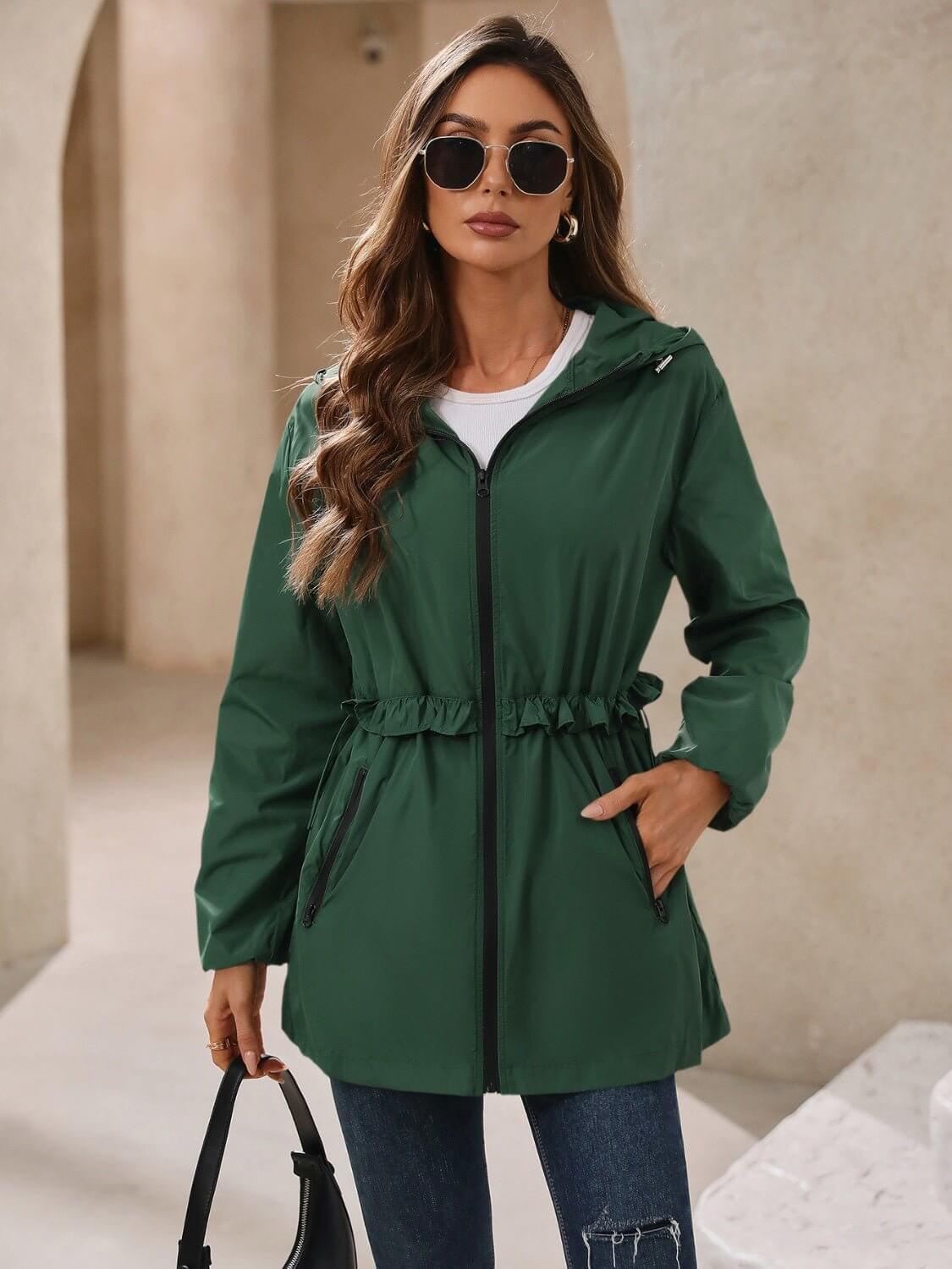 Waterproof Hooded Windbreaker - TayDiane