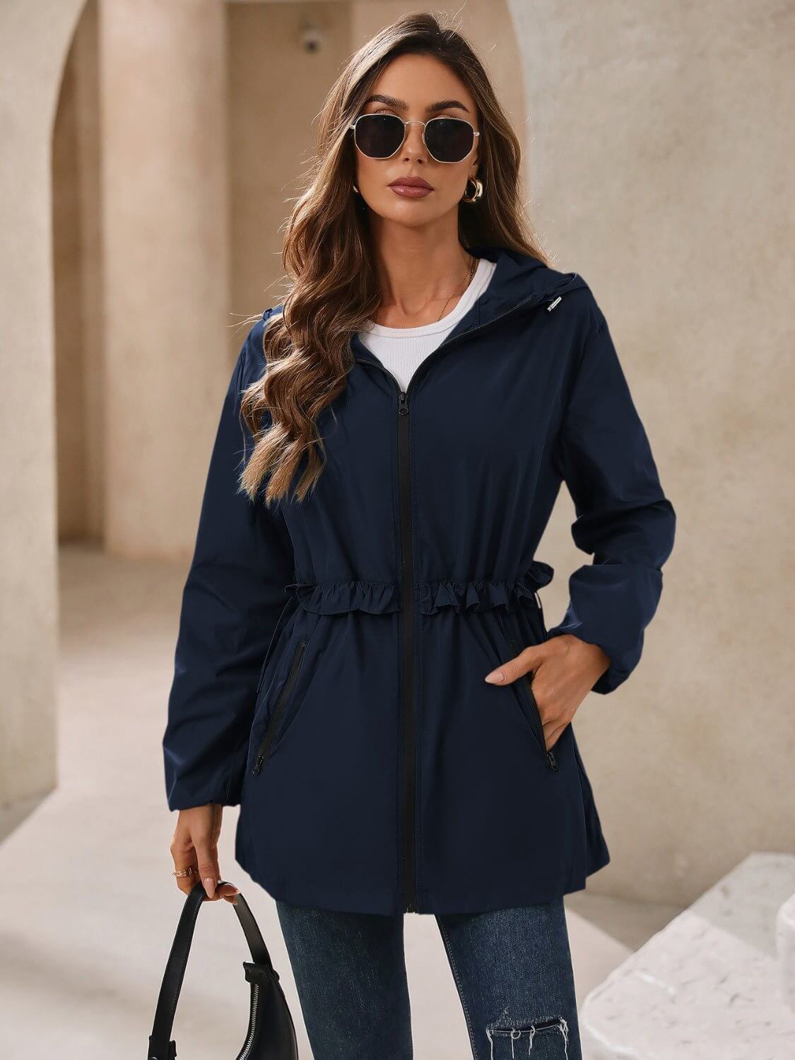 Waterproof Hooded Windbreaker - TayDiane