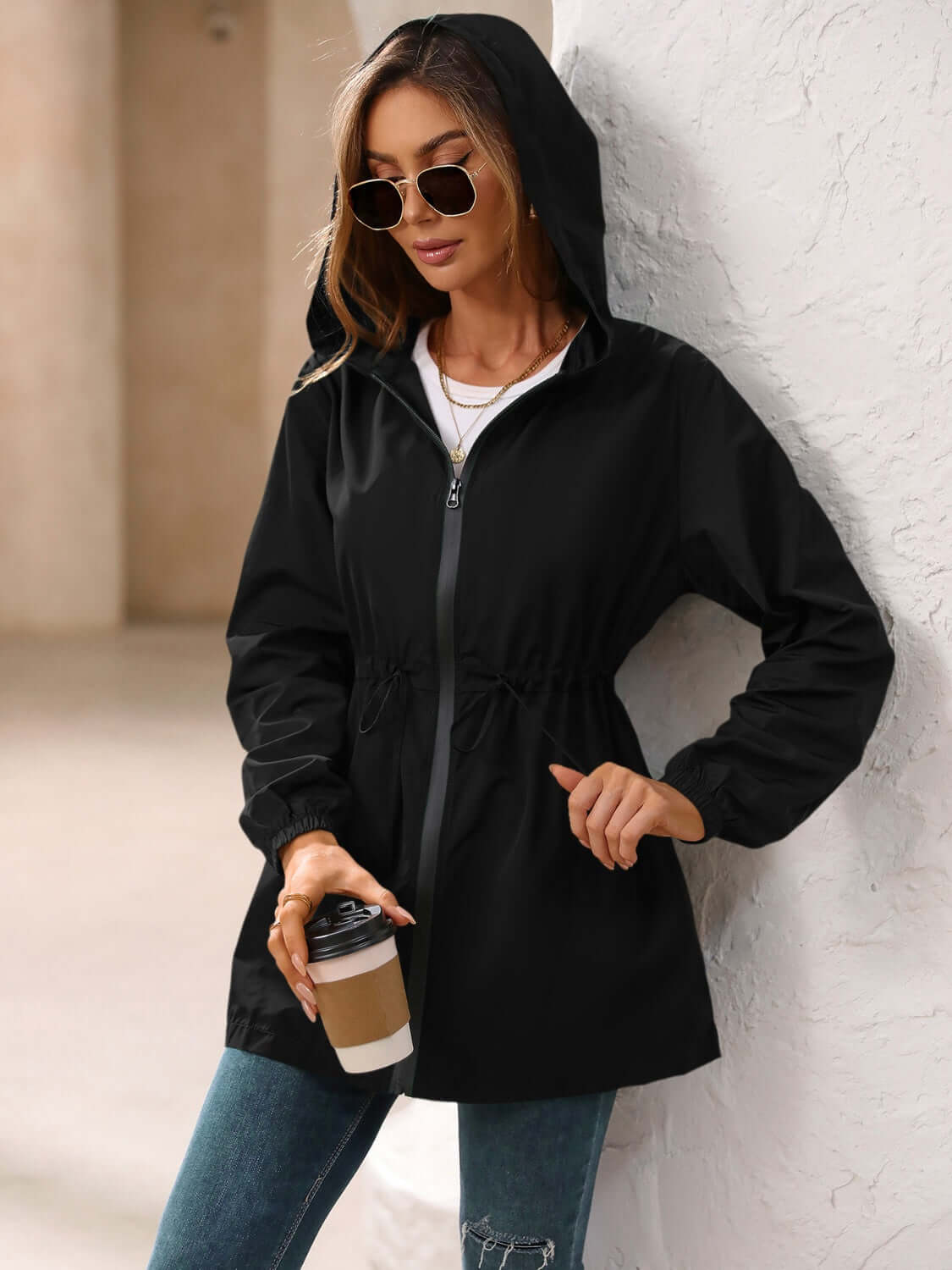 Waterproof Hooded Windbreaker - TayDiane