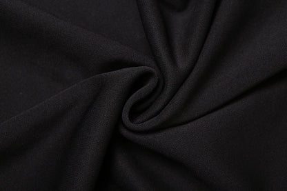 White Collar Button - Up Black Shirt Dress - TayDiane