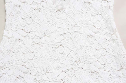White Lace Bodycon Mini Dress - TayDiane