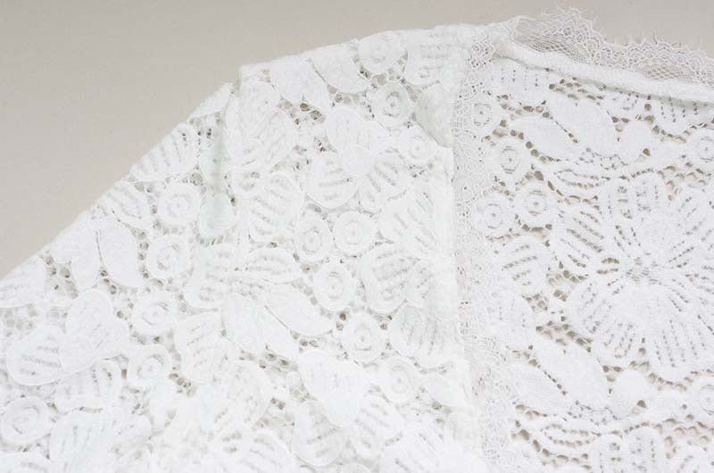 White Lace Bodycon Mini Dress - TayDiane