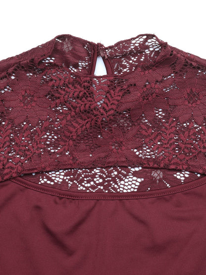 Wine & Dine Lace Bodysuit - Taydiane