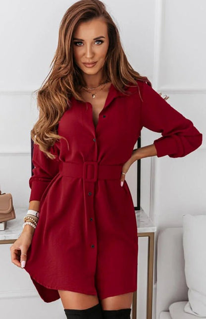 Women's Casual Shirt Dress - TayDiane