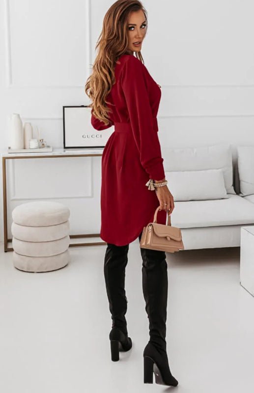 Women's Casual Shirt Dress - TayDiane