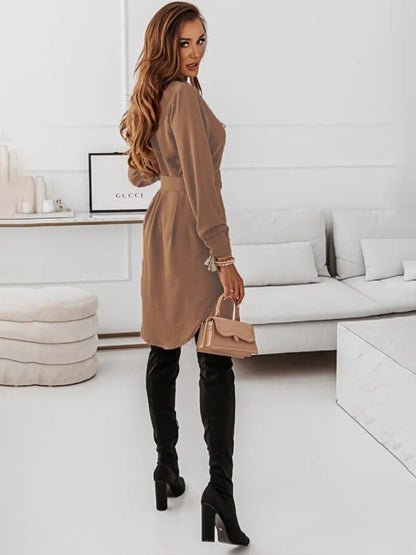 Women's Casual Shirt Dress - TayDiane