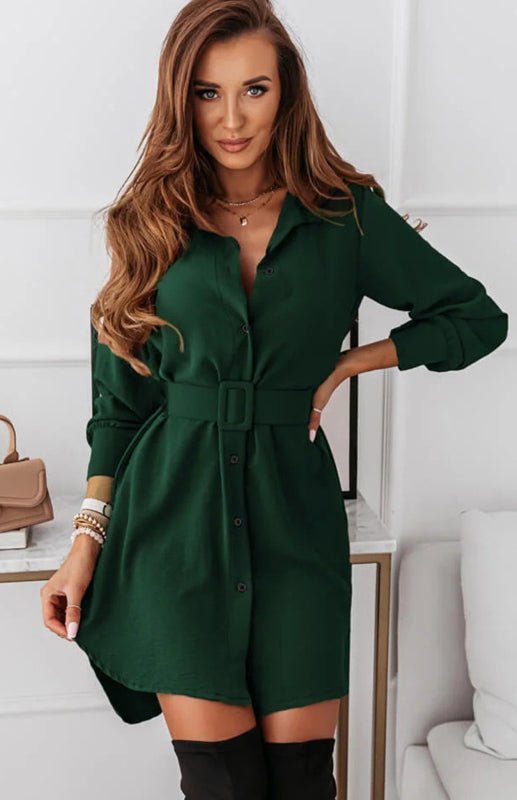 Women's Casual Shirt Dress - TayDiane