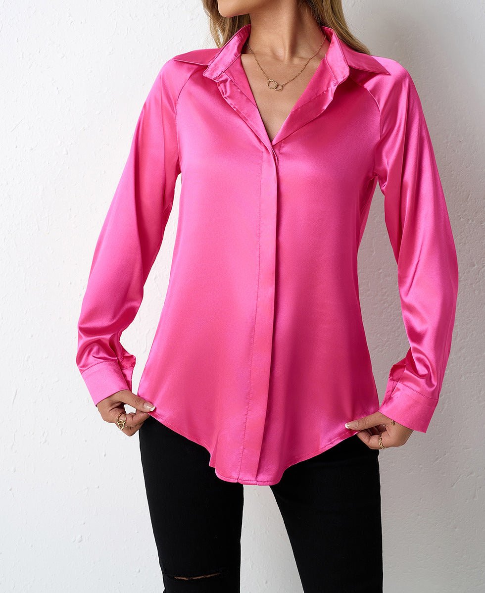 Women's Satin Silk Top - TayDiane