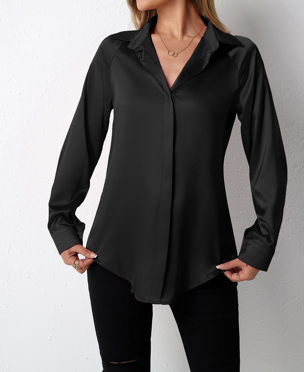 Women's Satin Silk Top - TayDiane