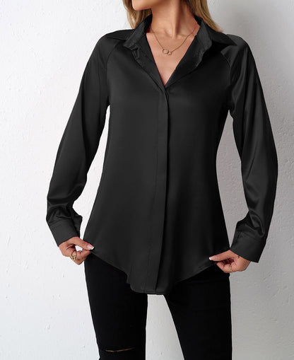 Women's Satin Silk Top - TayDiane