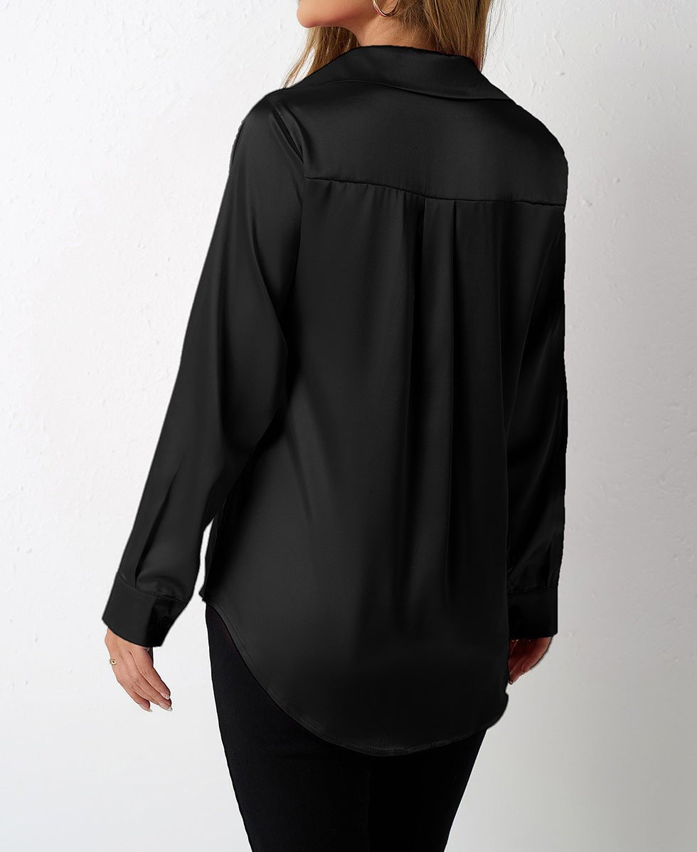 Women's Satin Silk Top - TayDiane