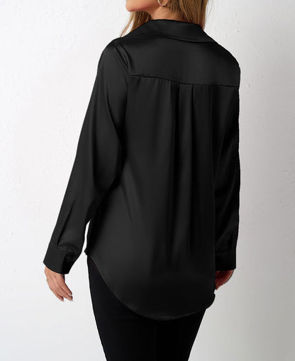 Women's Satin Silk Top - TayDiane