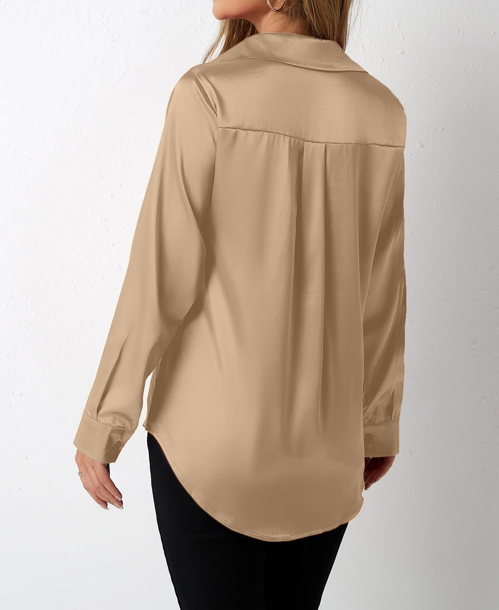 Women's Satin Silk Top - TayDiane