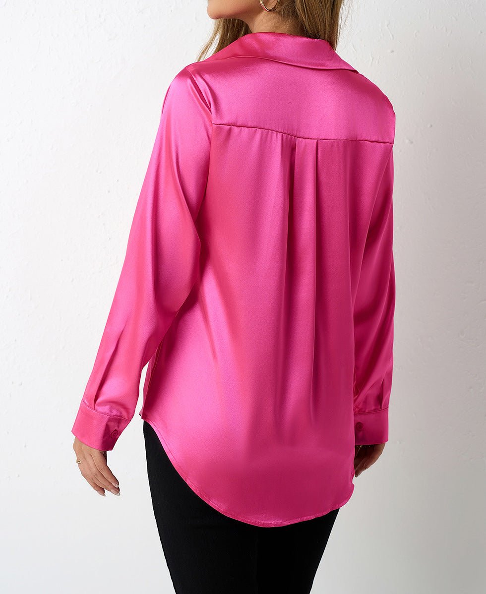 Women's Satin Silk Top - TayDiane