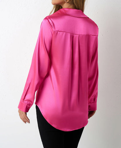 Women's Satin Silk Top - TayDiane