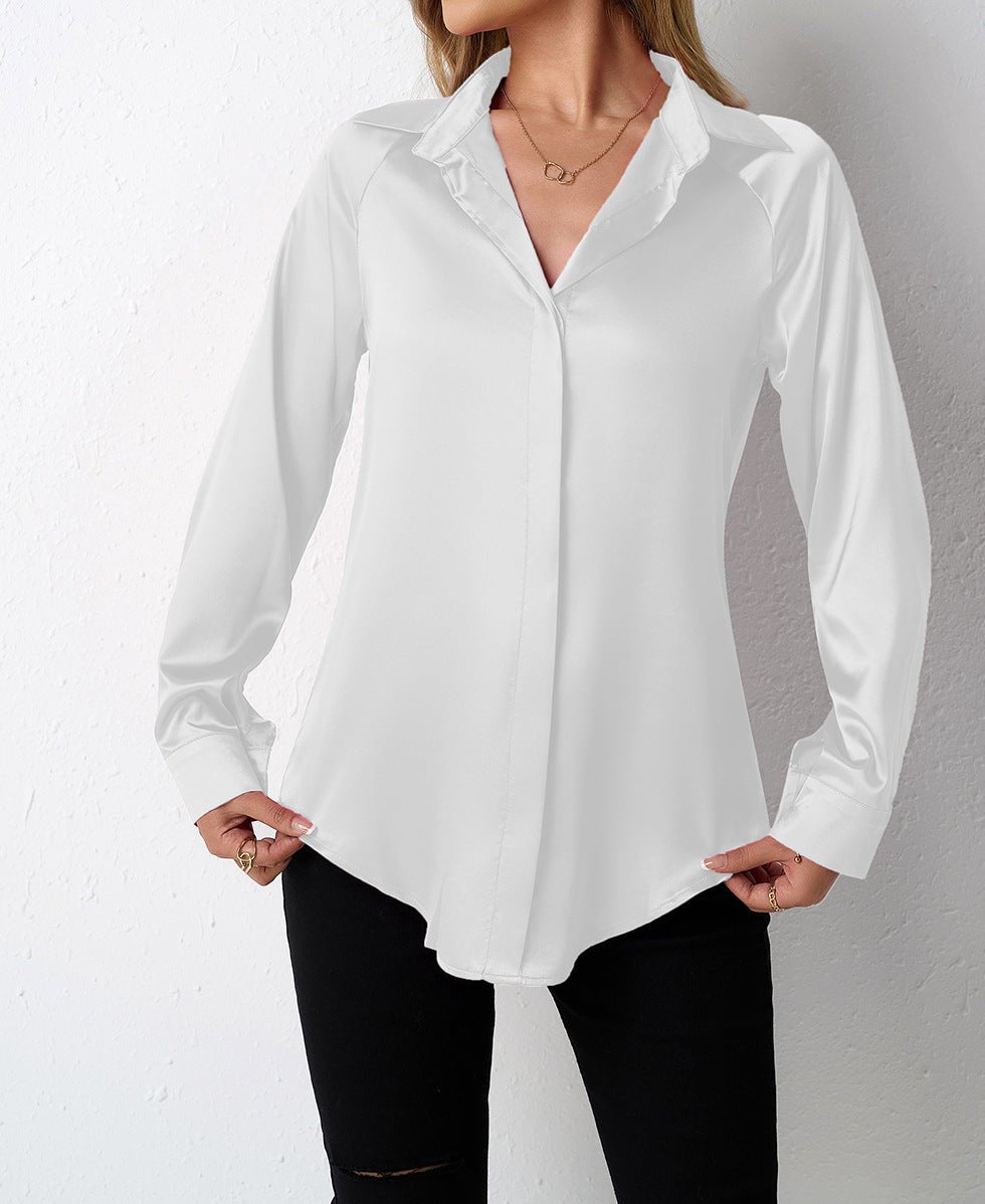Women's Satin Silk Top - TayDiane