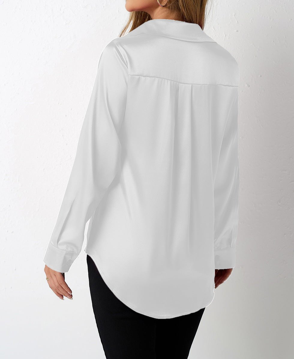 Women's Satin Silk Top - TayDiane