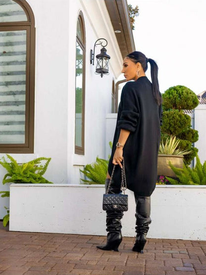 Wrapped in Style High-Low Sweater Short Set - Taydiane